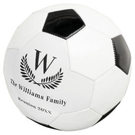Balón De Fútbol Clásico de nombre de monograma de reunificación fa