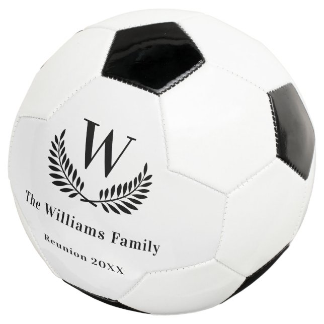 Balón De Fútbol Clásico de nombre de monograma de reunificación fa (Tres cuartos)