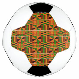 Balón De Fútbol Clásico Naranja africano único Kente