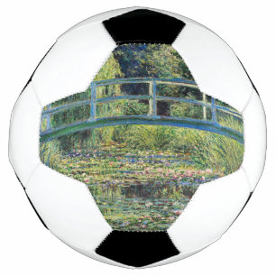 Balón De Fútbol Claude Monet - Estanque de nenúfares y puente japo