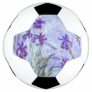 Balón De Fútbol Claude Monet - Lilas Irises / Iris Mauves
