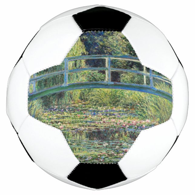 Balón De Fútbol Claude Monet - Water Lily Pond y Puente Japanés (Anverso)