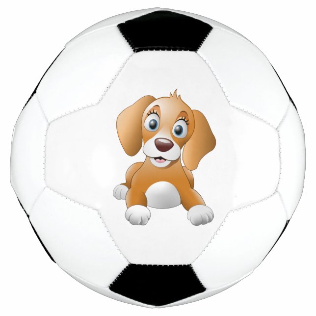 Balón De Fútbol Clísico de perro marrón (Anverso)