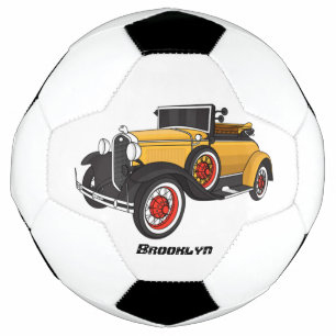 Balón De Fútbol Coche amarillo clásico 1931