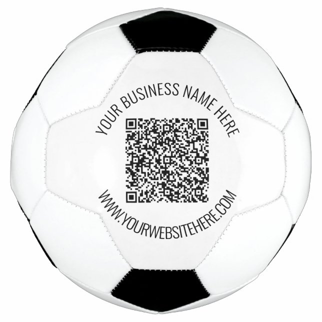 Balón De Fútbol Código QR y texto Personalizado Profesional Person (Anverso)