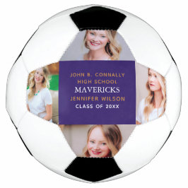 Balón De Fútbol Colegio Purple Senior 4 Foto Personalizada