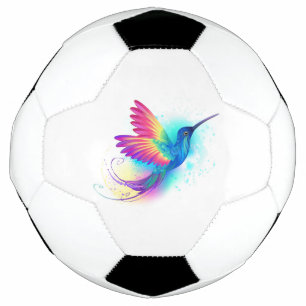 Balón De Fútbol Colibrí arcoiris exótica