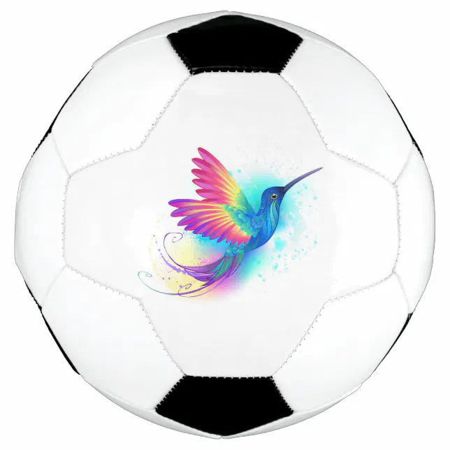 Balón De Fútbol Colibrí arcoiris exótica