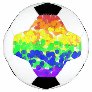 Balón De Fútbol Collar de la bandera de Bokeh del Orgullo Gay