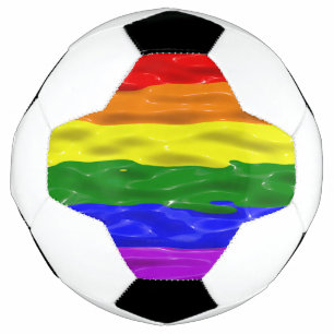 Balón De Fútbol Color del orgullo del arcoiris de SlipperyJoe líqu