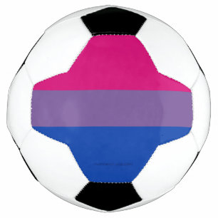 Balón De Fútbol Colores de la bandera del orgullo bisexual de Slip
