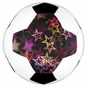 Balón De Fútbol Colorous Stars Dance Whimsically