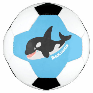 Balón De Fútbol Cómico asesino ballena orca personalizado lindo il
