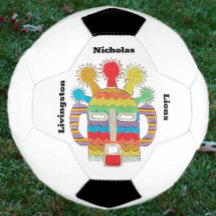 Balón de fútbol con arte de Diablo Huma