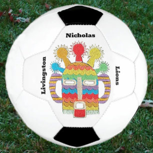 Balón de fútbol con arte de Diablo Huma