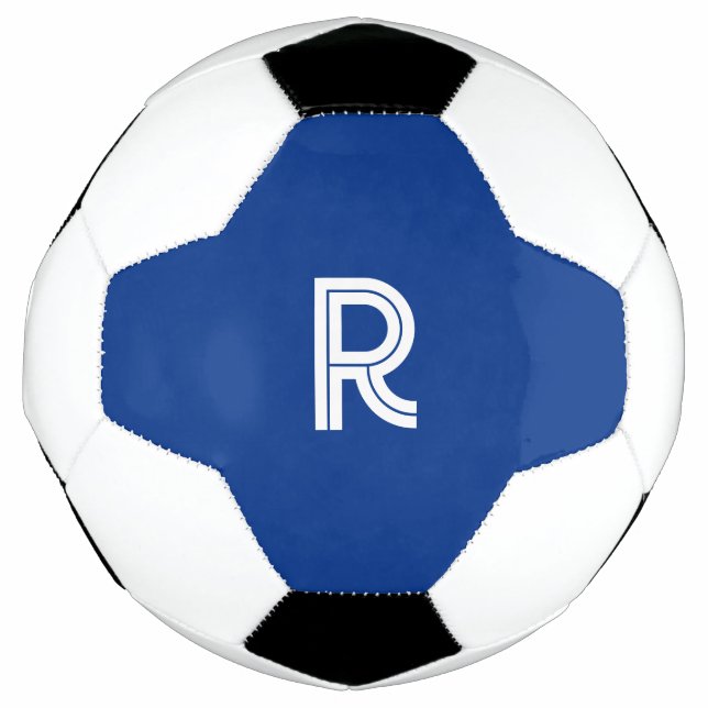 Balón de fútbol con azul (Anverso)