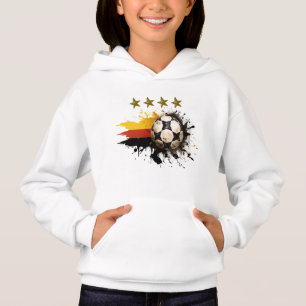 Balón de fútbol con bandera alemana y cuatro estre