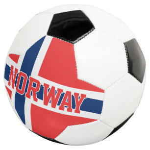 Balón de fútbol con bandera noruega para fanático 