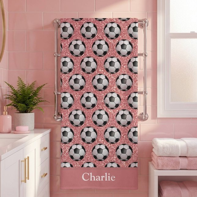 Balón de Fútbol con Brillo Rosa Personalizado (Subido por el creador)