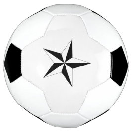 Balón de Fútbol con Estrella Deportiva y Diseño Ún