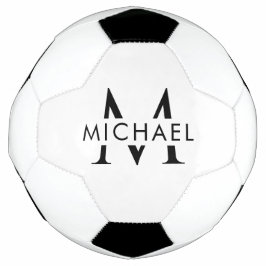 Balón de Fútbol con Monograma de Nombre Personaliz