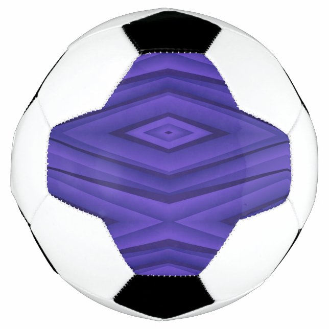 Balón de fútbol con un patrón geométrico (Anverso)