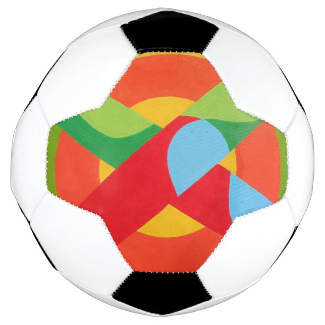 Balón De Fútbol Contemporary Linear Line Soccer Ball (Anverso)
