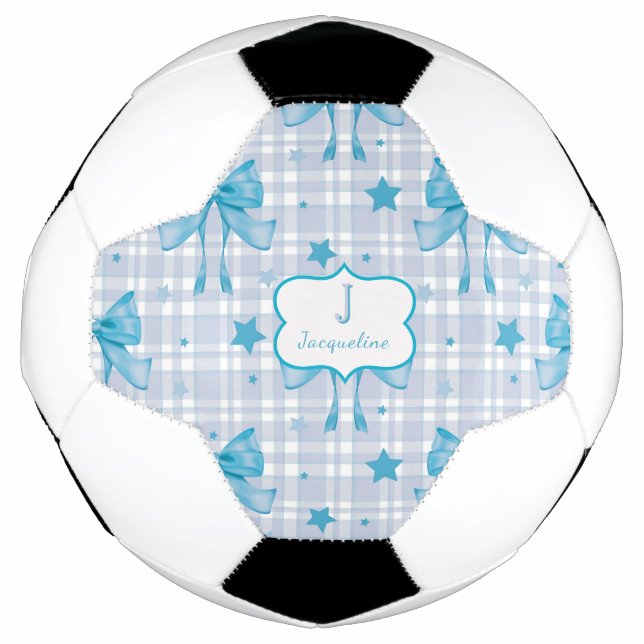 Balón De Fútbol Coquetas azules femeninas (Anverso)