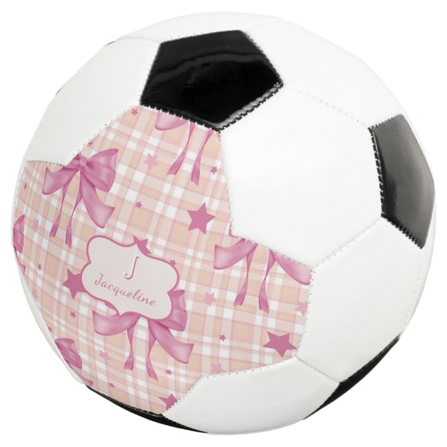 Balón De Fútbol Coquette Femenina Rosa (Tres cuartos)