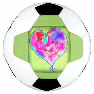 Balón De Fútbol corazón rosa