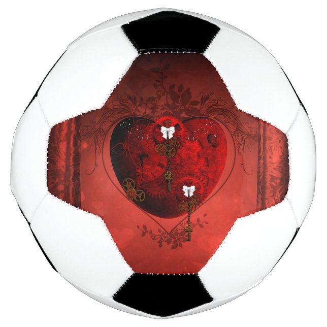 Balón De Fútbol Corazón Steampunk (Anverso)