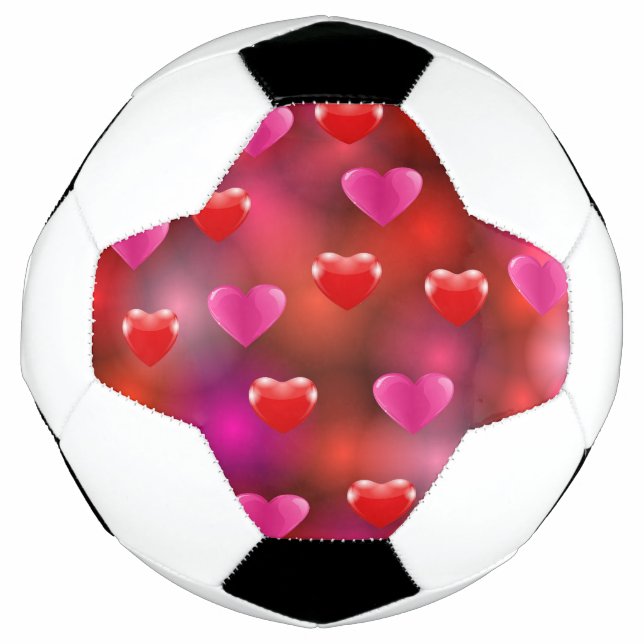 Balón De Fútbol Corazones de San Valentín (Anverso)