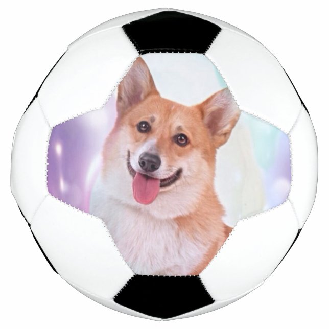 Balón De Fútbol Corgi galés sonriente (Anverso)