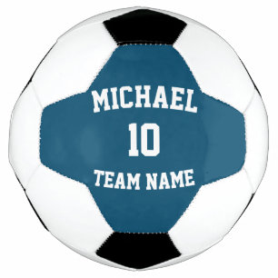 Balón De Fútbol Crea el Nombre y Número de tu Equipo