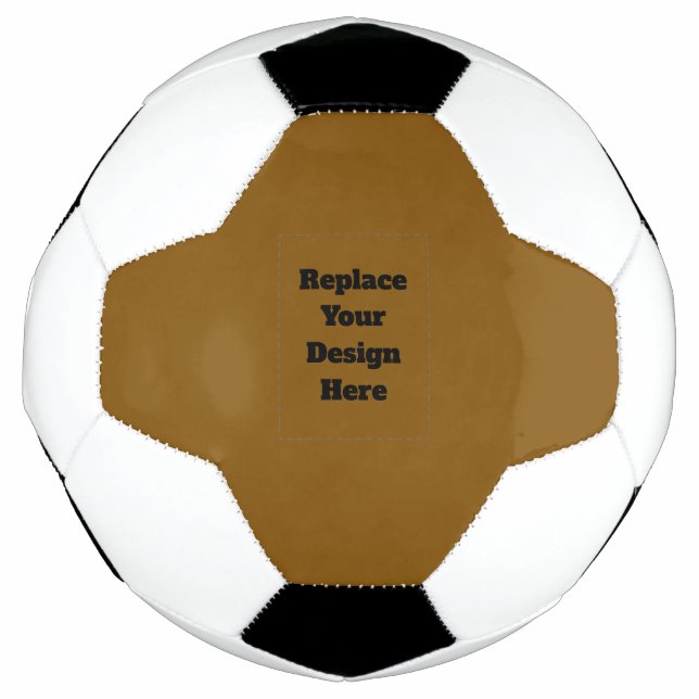 Balón De Fútbol Crea tu propio marrón (Anverso)