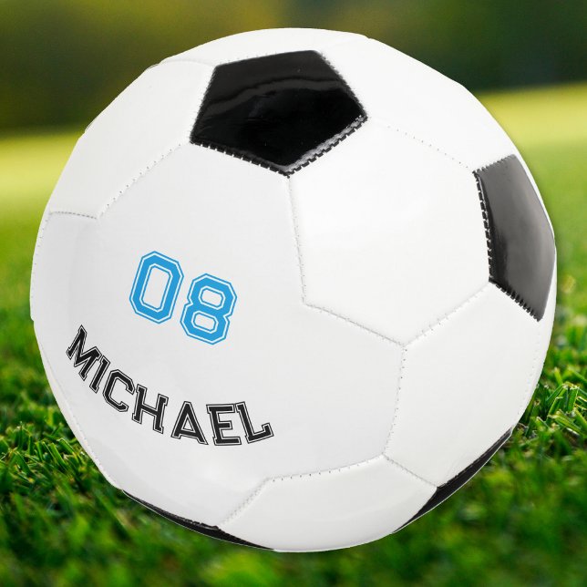 Balón De Fútbol Crear su propio nombre de jugador Personalizado de (Create Your Own Player Name Jersey Number Custom Soccer Ball)