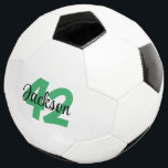 Balón De Fútbol Crear su propio personal<br><div class="desc">A tu jugador de fútbol favorito le encantará esta pelota de fútbol personalizada. Personalizar con nombre y número de jugadores. Esta pelota de fútbol personalizado será un gran regalo para navidades,  cumpleaños o cualquier otra ocasión especial.</div>