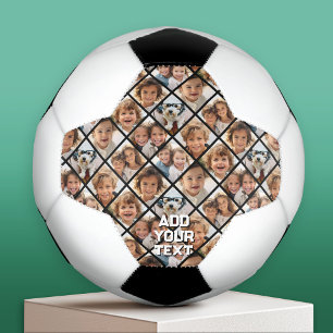 Balón De Fútbol Crear un collage de 8 fotos personalizado - forma 