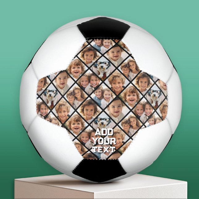 Balón De Fútbol Crear un Collage de fotos Personalizado 8 - Forma  (Custom Soccer Ball)