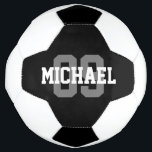 Balón De Fútbol Create Your Own Custom Name Number<br><div class="desc">Create Your Own Custom Name Number Soccer Ball. Add your own name and number to the soccer ball to make a personalized gift soccer ball for yourself or a soccer player among family or friends.</div>