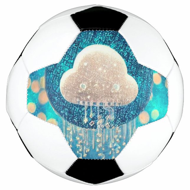 Balón De Fútbol Crystal Rain Cloud (Anverso)