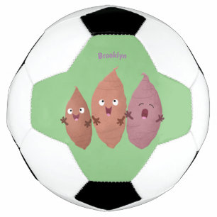 Balón De Fútbol Cuadros cantando batatas personalizado verduras