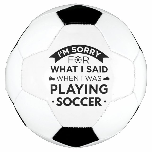 Balón De Fútbol Cuando jugaba al fútbol (Anverso)