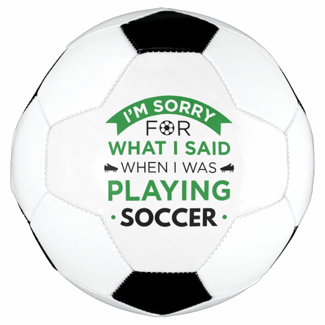 Balón De Fútbol Cuando jugaba al fútbol (Anverso)