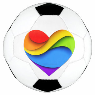 Balón De Fútbol Curvas del corazón del orgullo de SlipperyJoe form