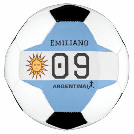 Balón De Fútbol Custom Albiceleste Sun Flag Athlete Graphic