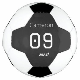 Balón De Fútbol Custom Minimalist American Athlete Monochromatic