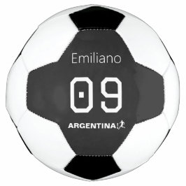 Balón De Fútbol Custom Minimalist Argentinian National Athlete 