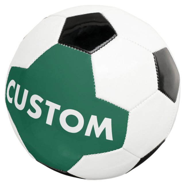 Balón De Fútbol Custom Personalized HUNTER GREEN Football (Tres cuartos)