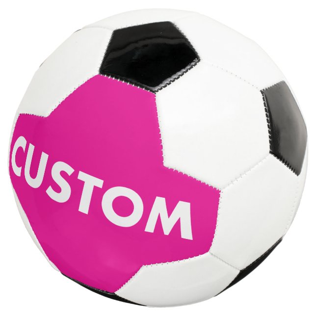 Balón De Fútbol Custom Personalized PINK Soccer Football (Tres cuartos)